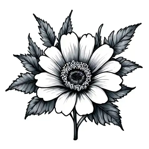 January And March Birth Flower tattoo design idea