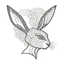 playboy bunny ears tattoo design idea