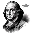 Benjamin Franklin tattoo design idea