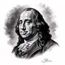 Benjamin Franklin tattoo design idea
