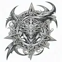 yu-gi-oh Dark Magician and the Seal of Transformation tattoo design idea