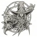 yu-gi-oh Dark Magician and the Seal of Transformation tattoo design idea