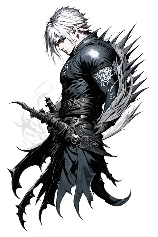 final fantasy 7 tattoo design idea