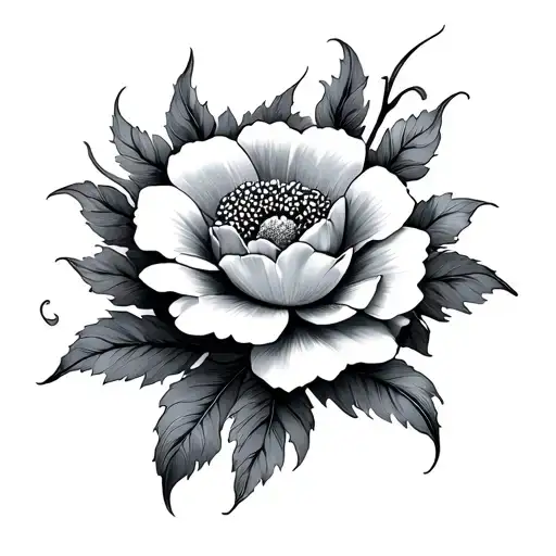 Ahmed gul inside flower tattoo design idea