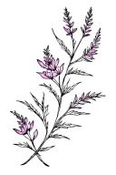 Fireweed tattoo design idea