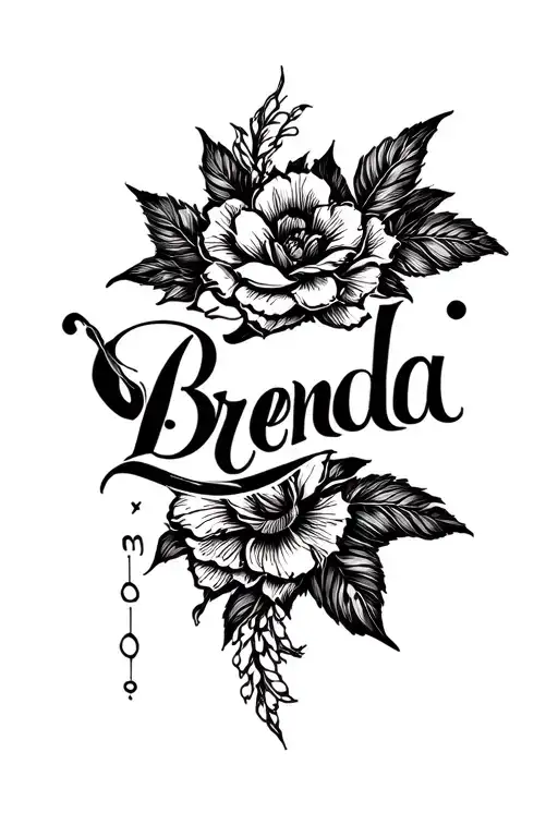 Brenda Name Tattoo sleeve tattoo design idea