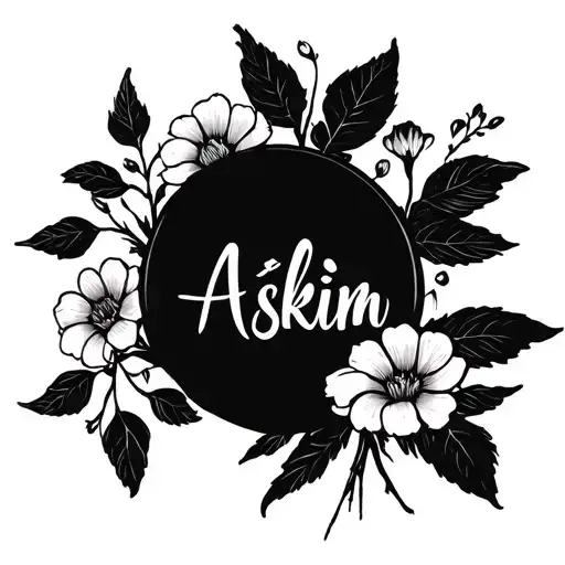 "Aşkım " a subtle and elegant tattoo of a Pinky promise with flowers blossoming connecting to a long-distance relationship tattoo design idea