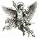 st Michael archangel tattoo design idea