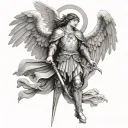 st Michael archangel tattoo design idea