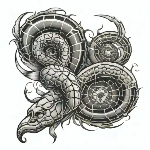 Scorpio, Gemini, and virgo zodiac sign tattoo design idea