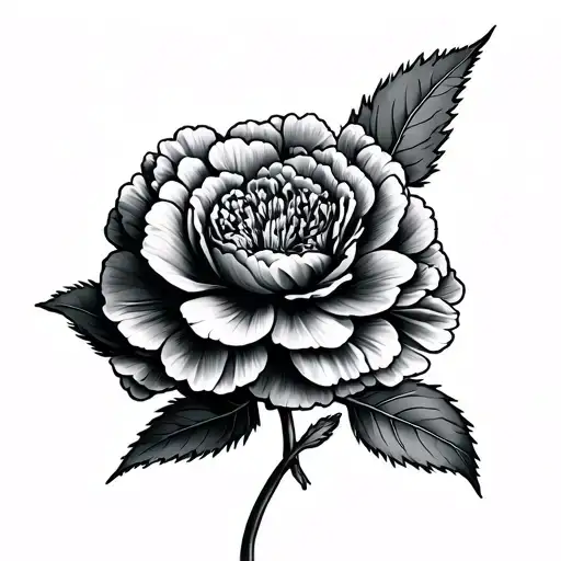 Carnation tattoo design idea