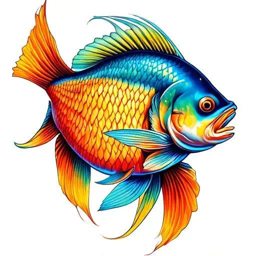 pisces and libra zodiac sign tattoo design idea