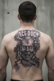 ac/dc tattoo design idea