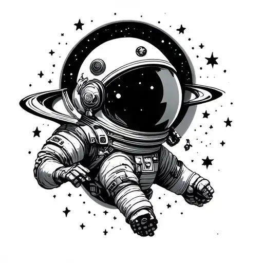 space themed tattoo tattoo design idea