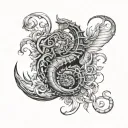 Scorpio And Virgo tattoo design idea