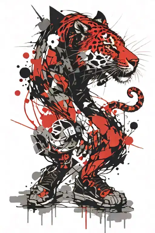 freehand leg tattoo tattoo design idea