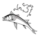 Map of Pike tattoo design idea