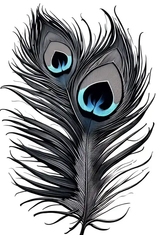 CREATE A TATTOO OF THE NAME "KRIDHA" AND USE THE PEACOCK FEATHER. CREATE A UNIQUE SMALL TATTOO DESIGN tattoo design idea