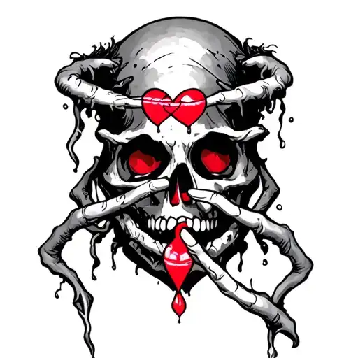 trapped i love you tattoo design idea