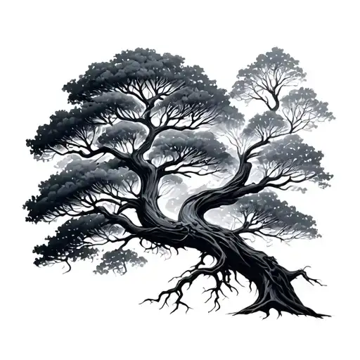 Dna Tree tattoo design idea