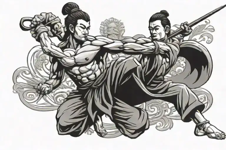 kun khmer martial arts tattoo design idea