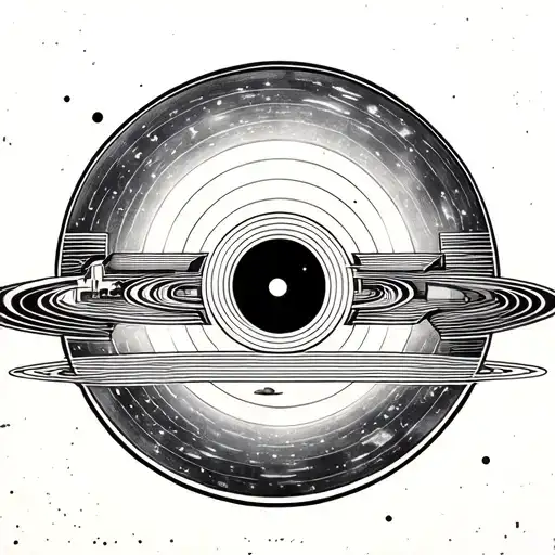 Voyager Golden Record tattoo design idea