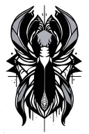 Zodiac sign cancer geometric design tattoo design idea