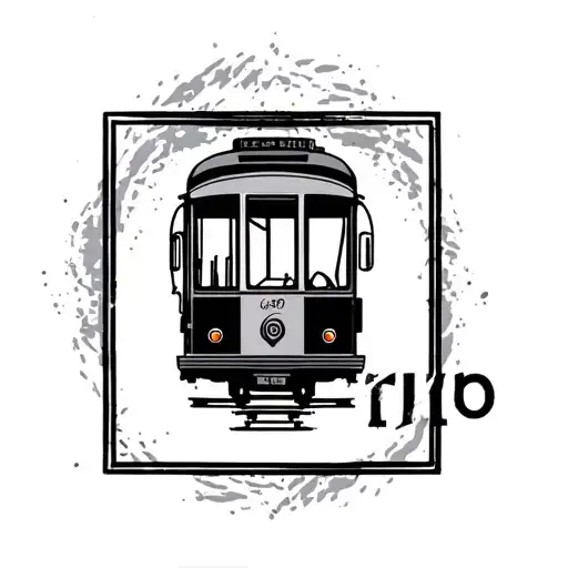 Femboy Tram Stamp tattoo design idea