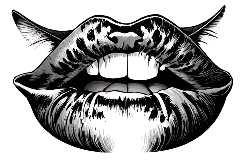 fuck that pussy lips Then tattoo design idea
