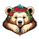 Mama Bear Baby Bear tattoo design idea