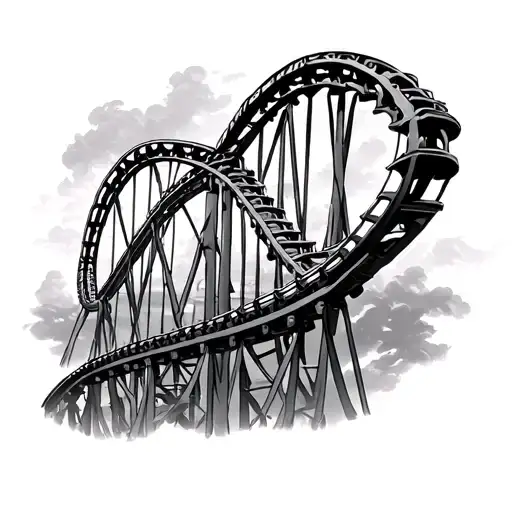 Roller Coaster tattoo design idea
