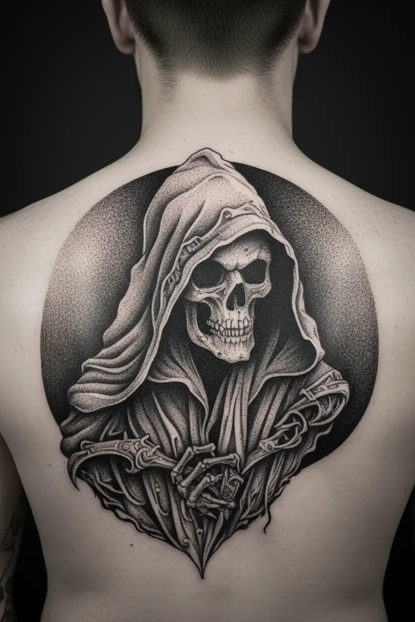 grim-reaper tattoo design idea