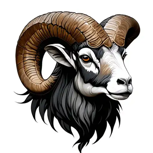 Thairen, Aries ram tattoo design idea