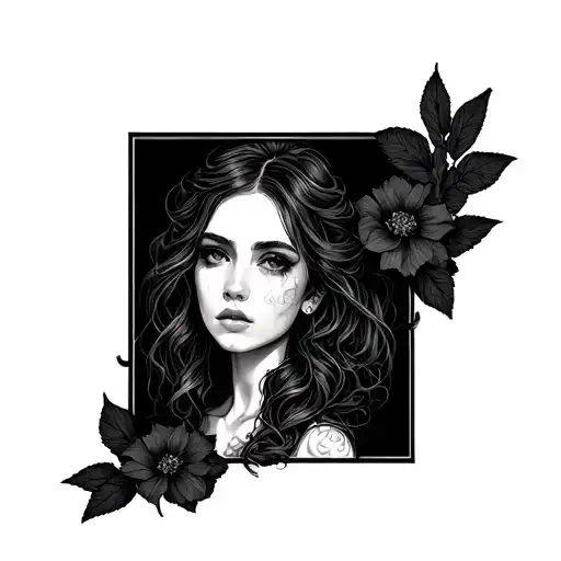 open wound stiched Amelia tattoo design idea