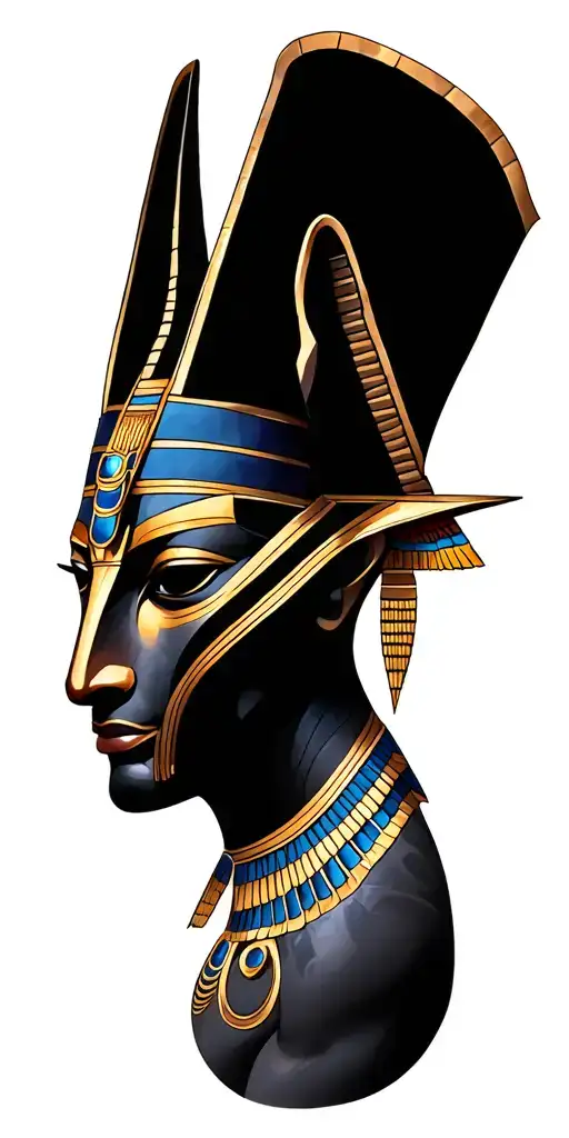 anubis and horus egiptian god ra tattoo design idea