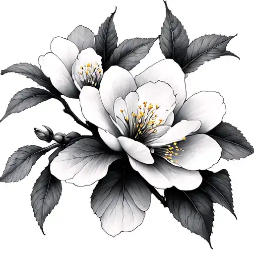 Japanese Cherry Blossom tattoo design idea