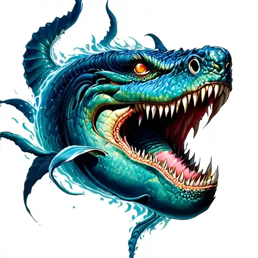 leviathan tattoo design idea