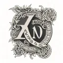 1990 Roman Numerals tattoo design idea