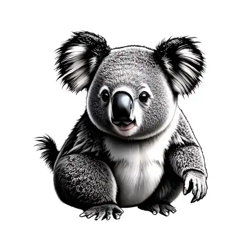 Koala Bear tattoo design idea