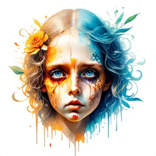 grief tattoo design idea