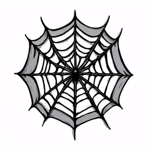 spider webs tattoo design idea
