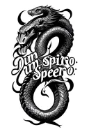 "Dum spiro, spero" libra and year of the snake tribal tattoo design tattoo design idea