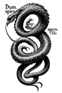 "Dum spiro, spero" libra and year of the snake tribal tattoo design tattoo design idea