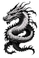 dragon wrapped around upper arm sleeve tattoo tattoo design idea