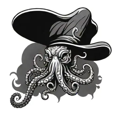 thailand style tattoo with chili ,bell pepper, chef hat octopus and knife tattoo design idea