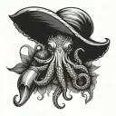 thailand style tattoo with chili ,bell pepper, chef hat octopus and knife tattoo design idea