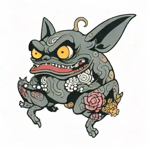 Courage The Cowardly Dog tattoo design idea