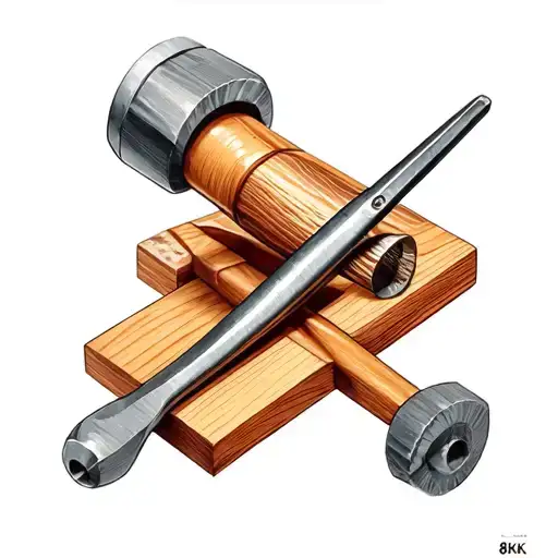 woodworking tools tattoo design idea