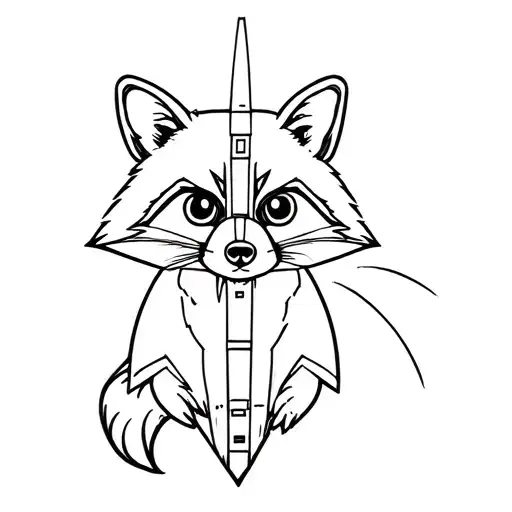 Rocket Racoon tattoo design idea