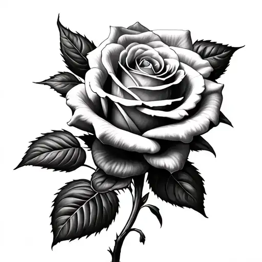 Realistic roses tattoo tattoo design idea
